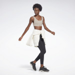 STUDIO REEBOK STRIPPED MINIMALIST BRA - LJÓSBRÚNN